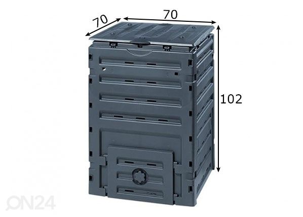Компостер Eco Master 450 л размеры