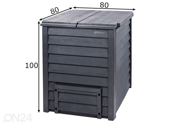 Компостер Thermo Wood 600 л размеры