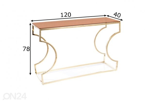 Консольный стол размеры