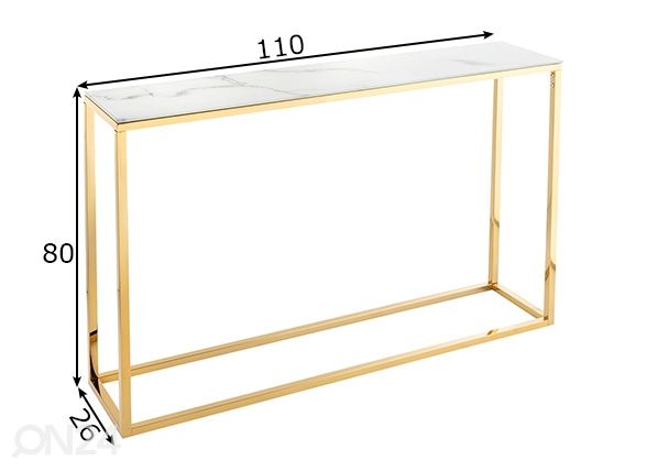 Консольный стол Elegance размеры