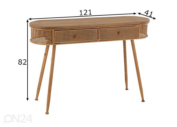 Консольный стол Sawa размеры