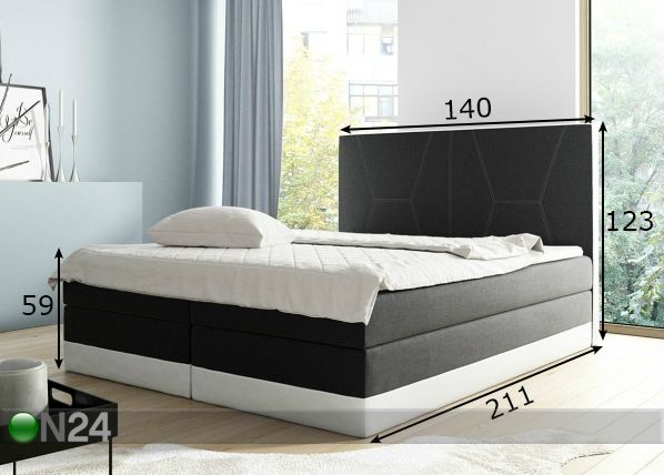 Континентальная кровать с ящиком 140x200 cm размеры
