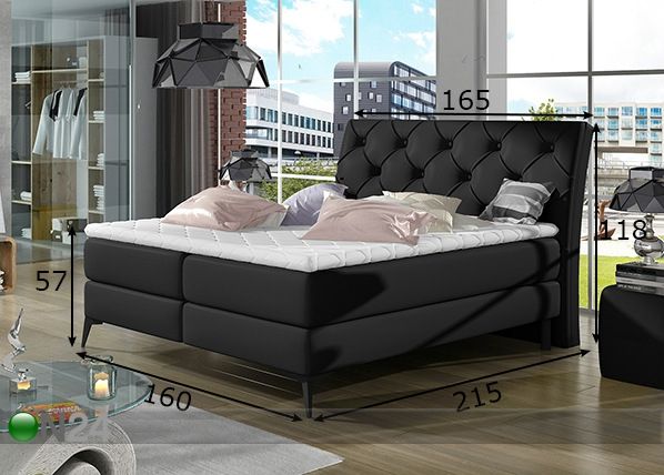 Континентальная кровать с ящиком 160x200 cm