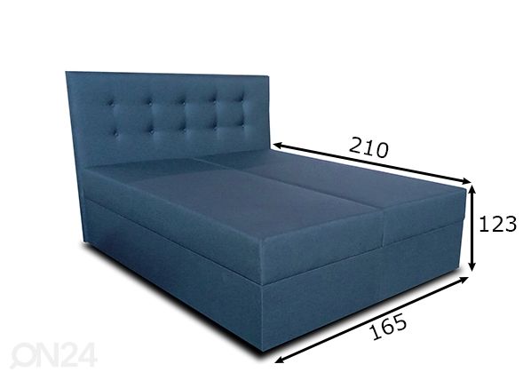 Континентальная кровать с ящиком 160x200 cm размеры
