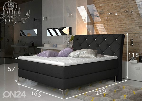 Континентальная кровать 160x200 cm размеры