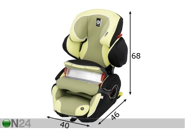 Кресло безопасности Kiddy Guardianfix Pro 9-36 кг oasis размеры