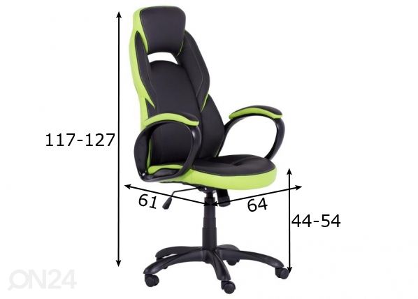 Кресло геймерское Chair Carmen 7511 размеры