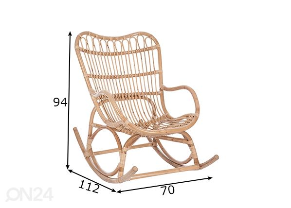 Кресло-качалка Swing размеры
