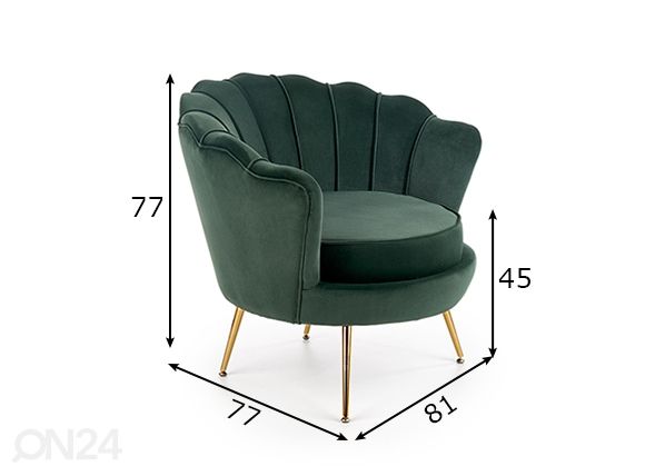 Кресло Amorinito размеры