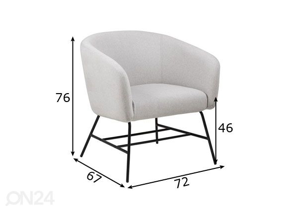 Кресло Clovis I размеры