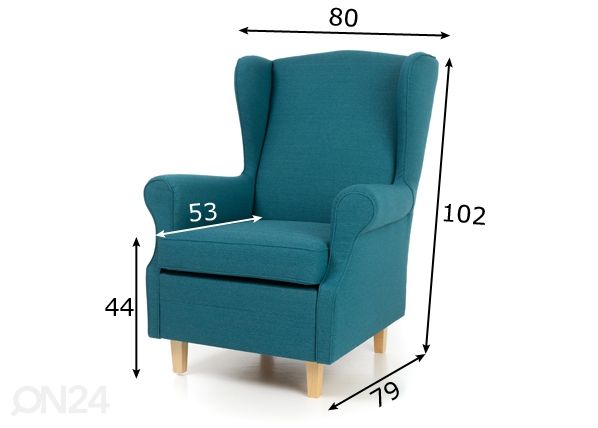 Кресло Mari размеры