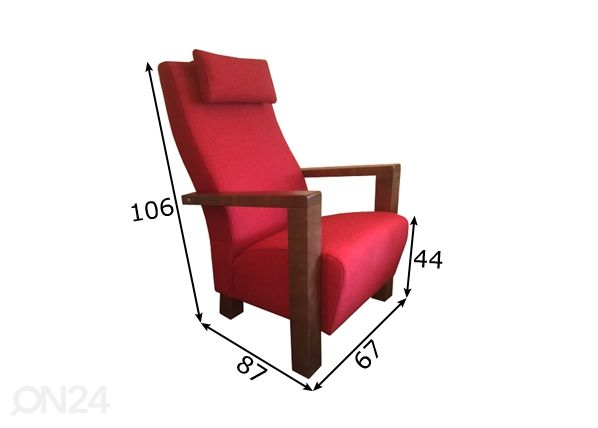Кресло Mira 4 размеры