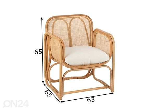 Кресло Ozara размеры