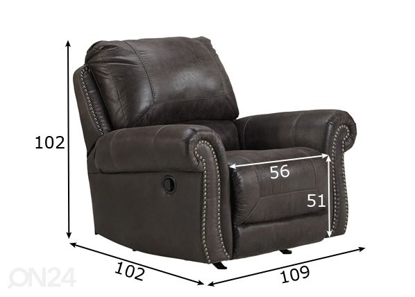 Кресло recliner размеры