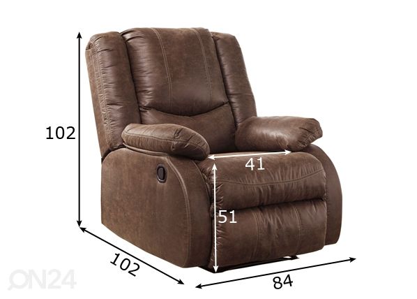 Кресло recliner размеры