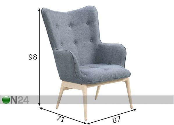 Кресло Sit размеры