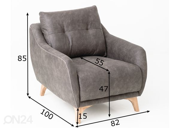 Кресло Viola размеры