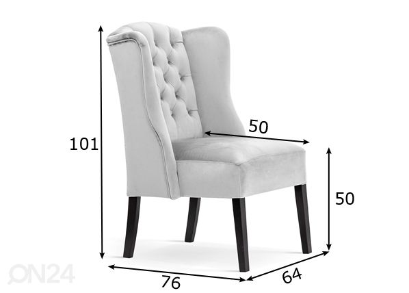 Кресло Weronica размеры