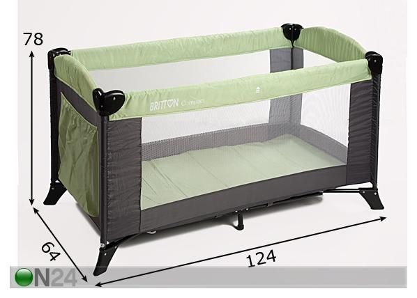 Кроватка для путешествий Britton Compact размеры