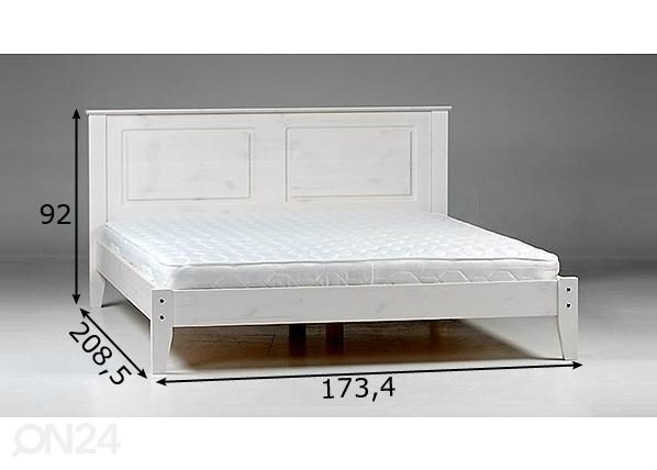 Кровать, низкое изножье 160x200 cm размеры