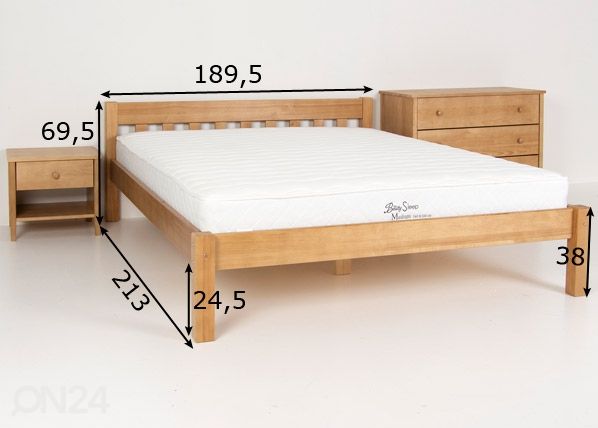 Кровать 180x200 cm размеры