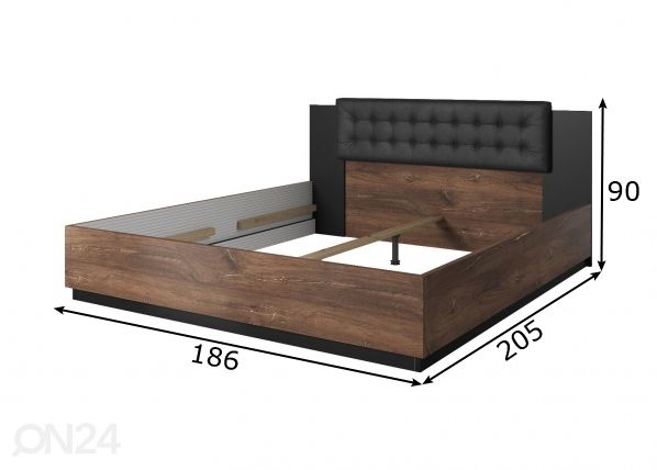Кровать 180x200 cm размеры
