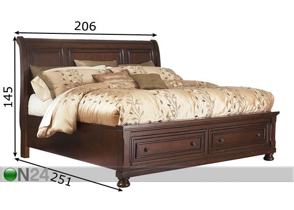 Кровать 195x200 cm размеры