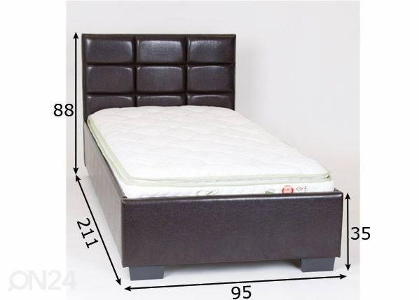 Кровать 90x200 cm размеры