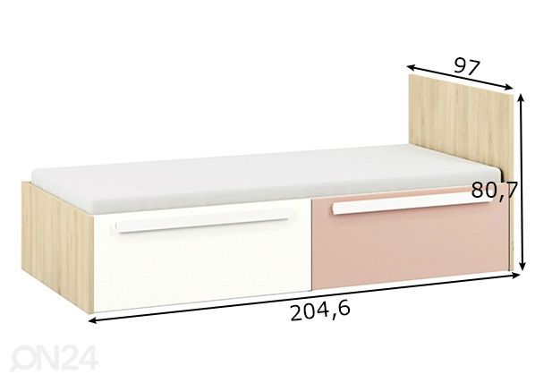 Кровать 90x200 cm размеры
