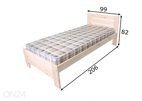 Кровать 90x200 cm размеры