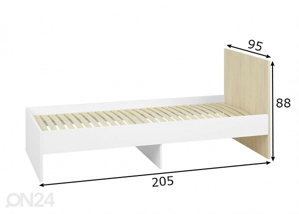 Кровать 90x200 cm размеры