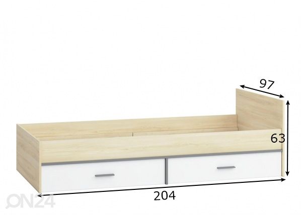 Кровать 90x200 cm размеры