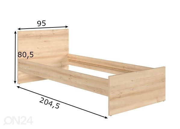 Кровать 90x200 cm размеры