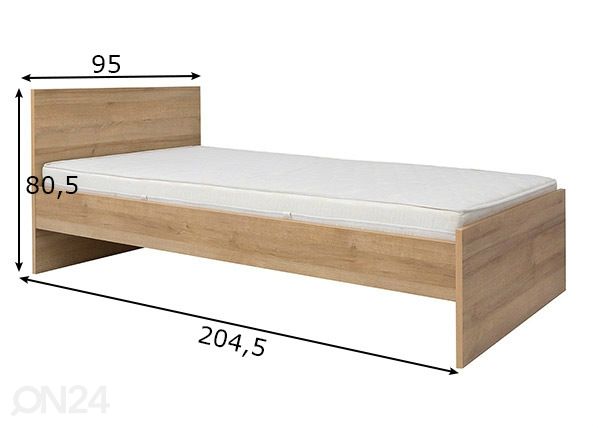 Кровать 90x200 cm размеры