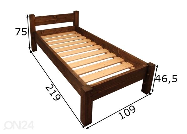 Кровать 90x200 cm размеры