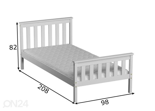 Кровать Alion 90x200 cm размеры