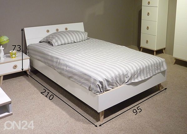 Кровать Billund 90x200 cm размеры