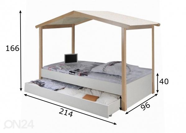Кровать Castel 90x190 cm размеры