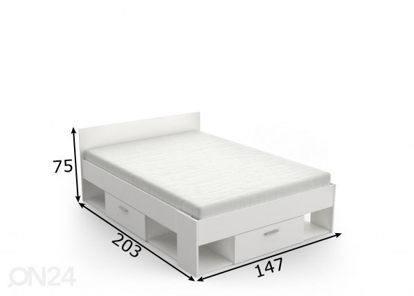 Кровать Chicago 140x200 cm размеры