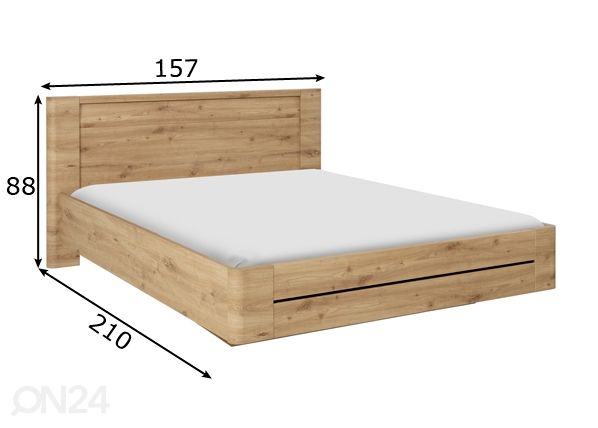 Кровать Confidence 140x200 cm размеры