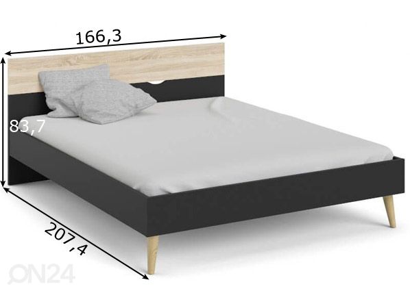 Кровать Delta 160x200 cm размеры