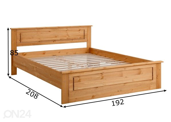 Кровать Dorthe 180x200 cm размеры