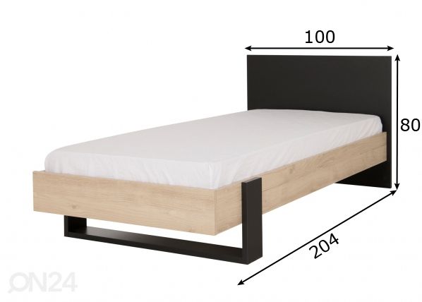 Кровать Duplex 90x200 cm размеры