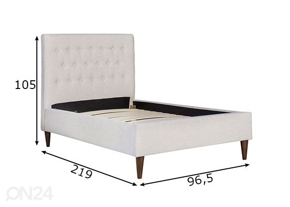 Кровать Emilia 90x200 cm размеры