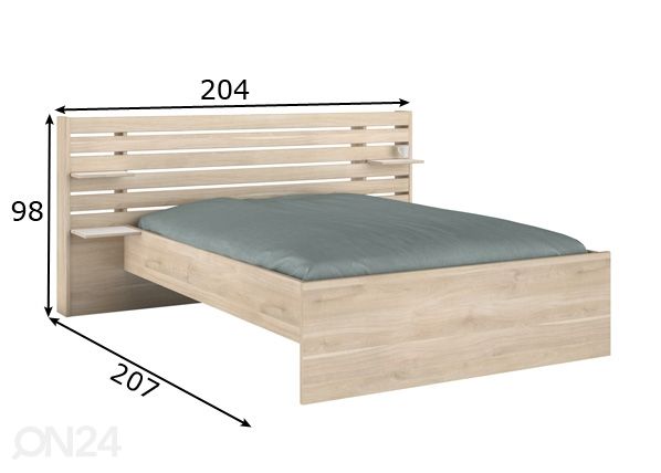 Кровать Escale 140x190 cm размеры