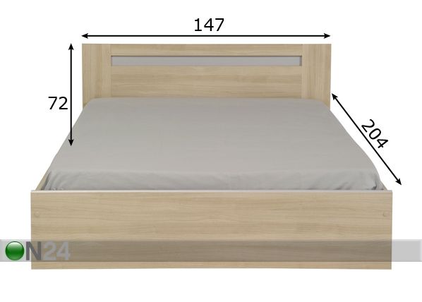 Кровать Evo 140x200 см размеры
