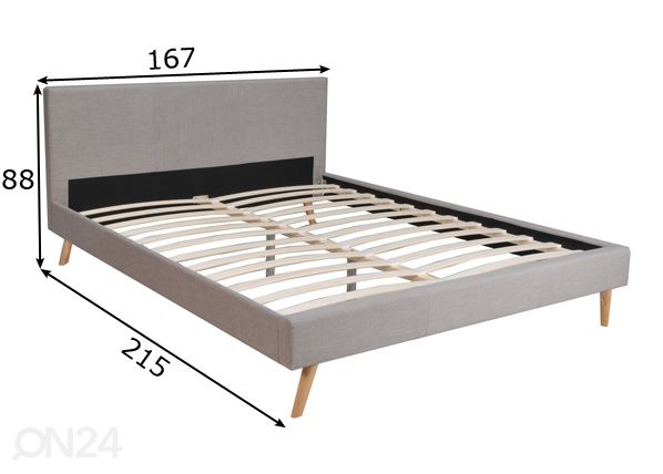 Кровать Fjord 160x200 cm размеры