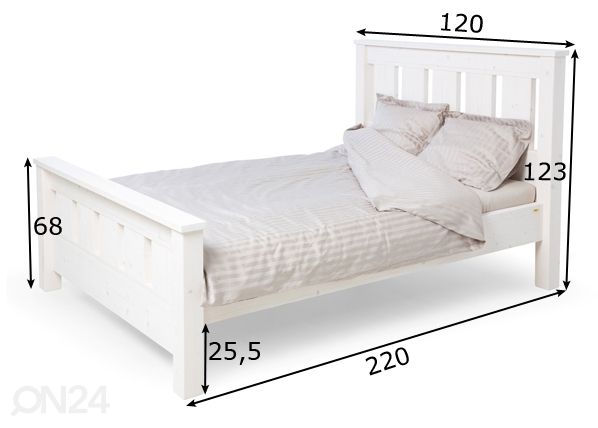 Кровать Georg 100x200 cm размеры