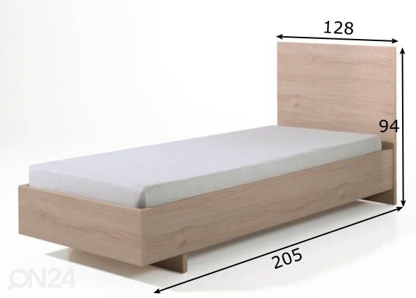 Кровать Hanna 120x200 cm размеры