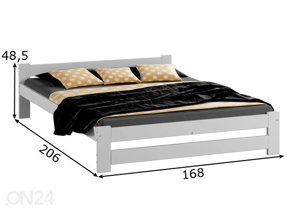 Кровать Inter 160x200 cm размеры